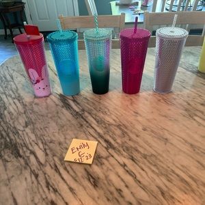 Brand new Starbucks cups.